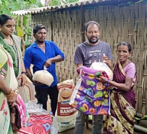 Blankets, Clothes, and Food Given During Flood Relief