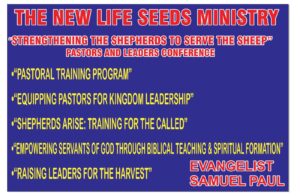 Sam's Pastor's Training Poster